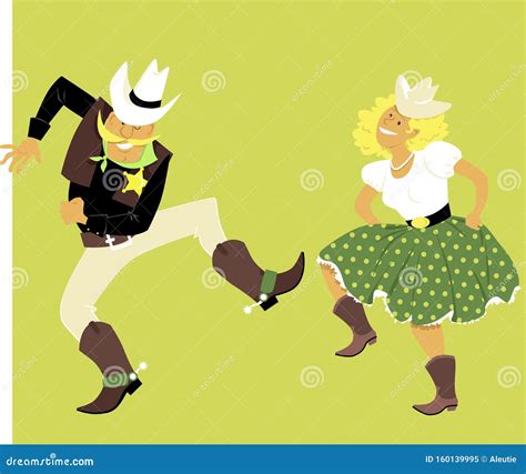 Western Dance Stock Vector Illustration Of Folk Traditional 160139995