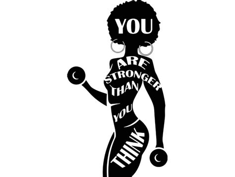 Strong Afro Womanquotes Fitness Nubian Queen Afro Hair Etsy