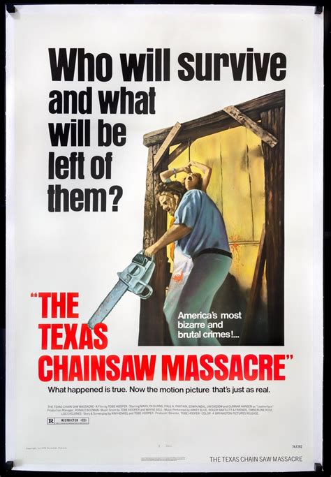 the texas chainsaw massacre 1974 original one sheet movie poster original film art vintage