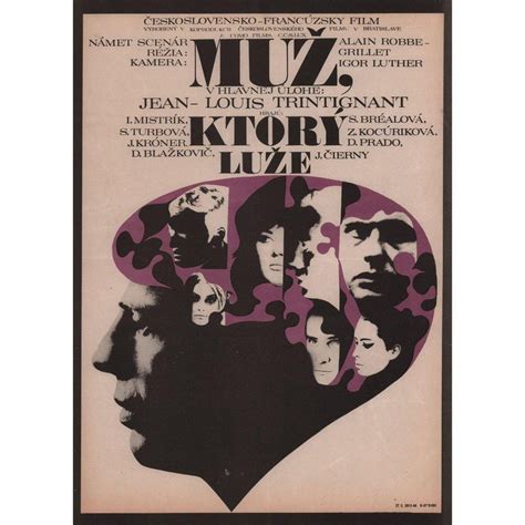 The Man Who Lies 1968 Czech A3 Film Poster For Sale At 1stdibs