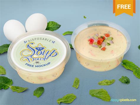 Free Disposable Soup Bowl Mockup By ZippyPixels On Dribbble