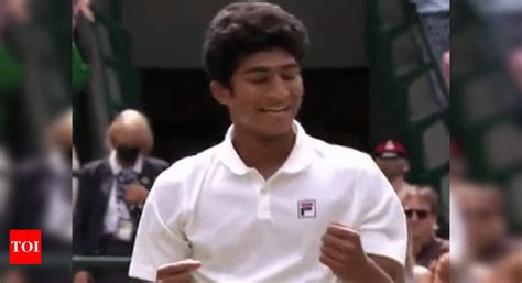 Wimbledon Samir Banerjee Clinches Boys Crown Tennis News Times Of India