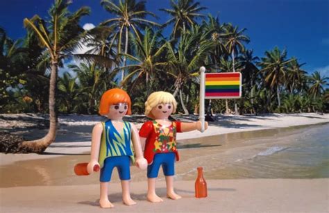 Playmobil Adulte Couple Pride Orgullo Mariage Pour Tous Gay Lesbian
