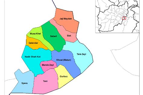Map Of Afghanistan Provinces And Districts Maps Of The World