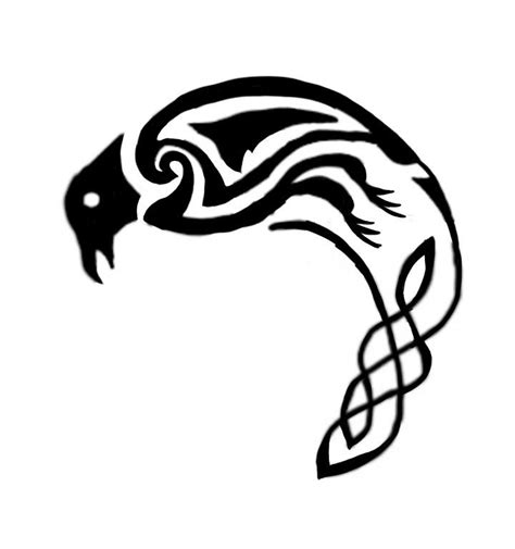 Uma replica da tatuagem de Eivor marca de lobo do clã do corvo do jogo