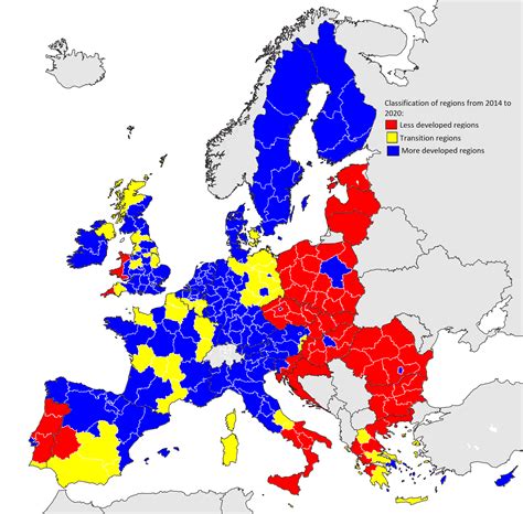 Development Of Areas Of The European Union Vivid Maps European Map