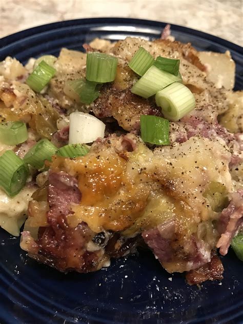 So about this corned beef hash breakfast casserole… i'm a lover of make ahead easy breakfast recipes and this casserole is just that. Corned Beef Colcannon Casserole | Big Country 92.5