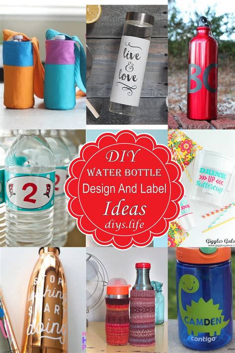 18 Diy Water Bottle Design And Label Ideas Diys