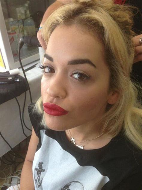 Rita Ora Rita Ora Red Lips Wear Red Lipstick