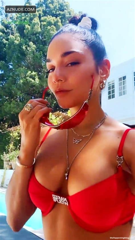 Vanessa Hudgens Sexy Shows Off Her Hot Looks In A Red Bikini Aznude