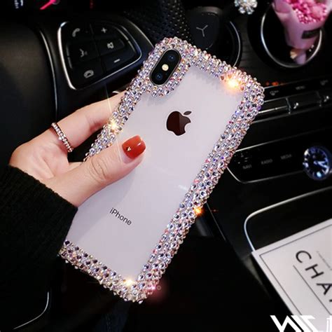 2019 rhinestone diamond soft tpu case for iphone x xr xs max case glitter bling for iphone 6 6s
