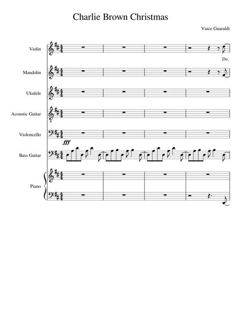 Jazz piano score for a charlie brown christmas by vince guaraldi. Charlie Brown Christmas Sheet music for Violin, Piano, Guitar, Cello | Download free in PDF or ...