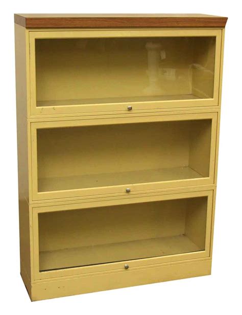 Yellow Metal Barrister Bookcase Olde Good Things