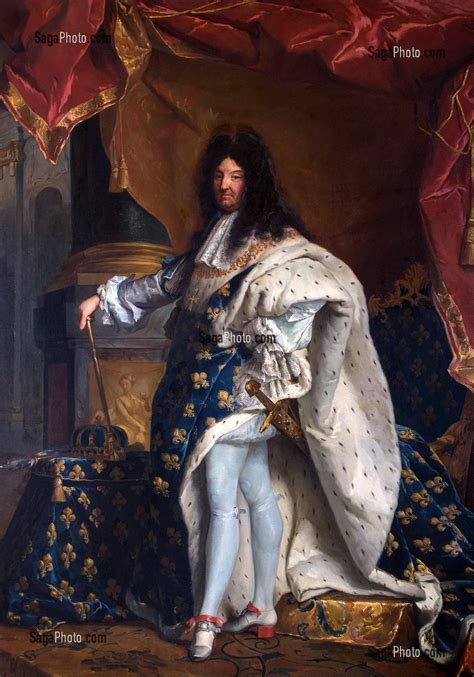 Photo De Portrait De Louis Xiv 1638 1715 Roi De France En Costume De Sacre Cadre Aux Armes