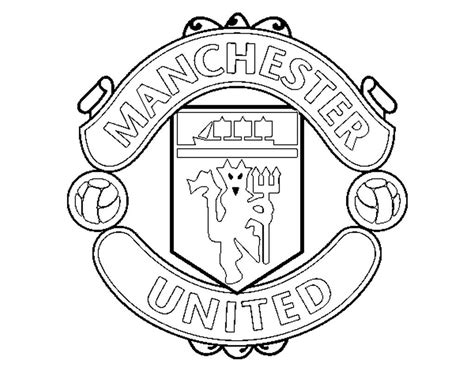Manchester United Logo Coloring Coloring Pages