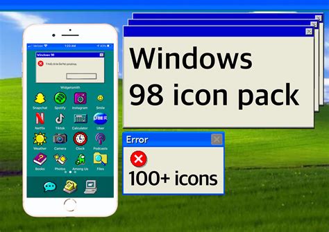 Windows 98 Icons Ios 14 Icon Pack Etsy