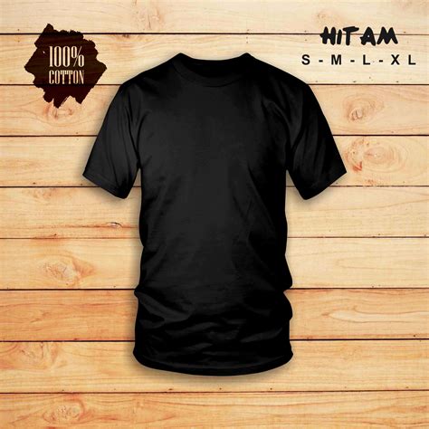 Kaos Hitam Polos Harga - BAJUKU