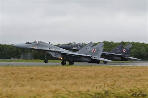 MIG 29 Polish Air Force Biplace And Solo Display Belgian A Flickr