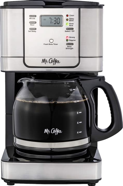 Mr Coffee 12 Cup Programmable Coffee Maker With Strong Brew Selector