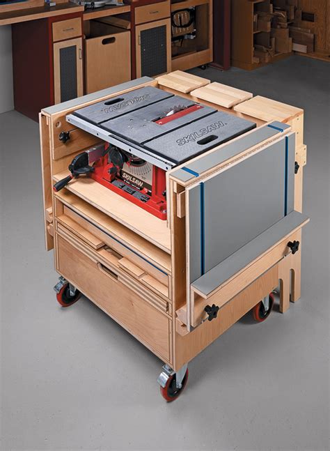 Table Saw Workstation Woodworking Project Woodsmith Plans