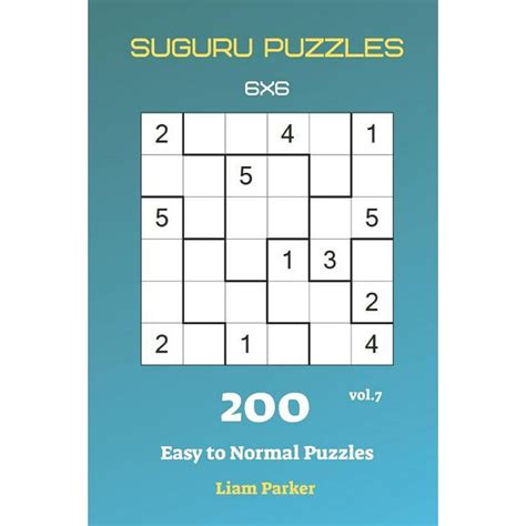 Suguru Puzzles Suguru Puzzles 200 Easy To Normal Puzzles 6x6 Vol7