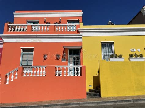 Colorful Street Of Bo Kaap Cape Town South Africa Editorial Photo