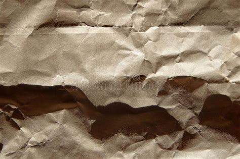 Crumpled Craft Paper Texture Background Stock Photo Image Of Textured