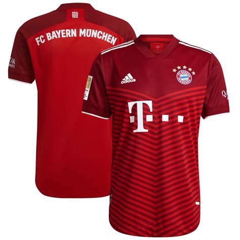 Mens Adidas Red Bayern Munich 202122 Home Authentic Jersey