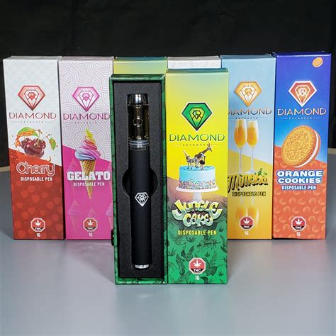 Buy Disposable THC Vape Pen Diamond Extracts 6 Flavours Fraser Bud