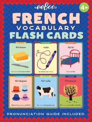 French Vocabulary Flash Cards | Education Station - Teaching Supplies ...