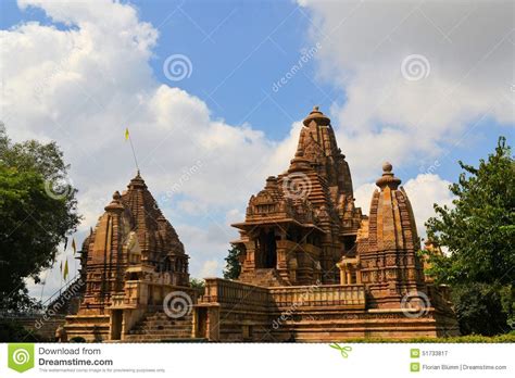 Khajuraho Hindu And Jain Temples India Stock Image