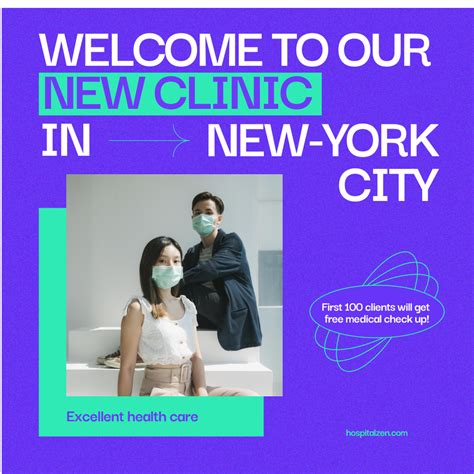 New Clinic Opening Announcement Online Instagram Post Template Vistacreate