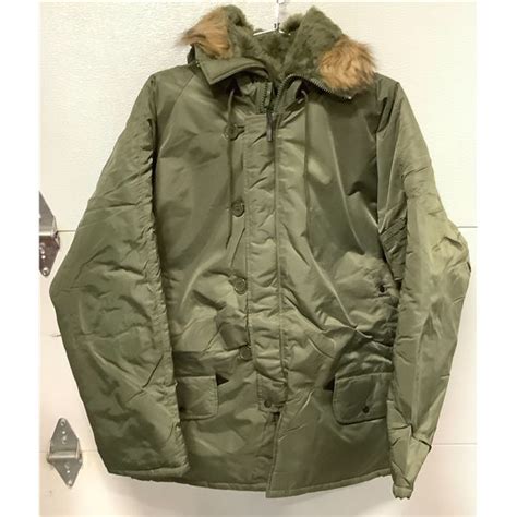 Military Extreme Cold Weather Parka Type N 3b Size Large Odg New