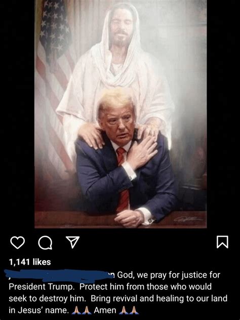 Jesus Giving Donny A Shoulder Massage Rtruthsocialwatch