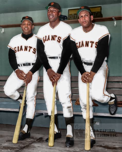 Willie Mays Willie Mccovey And Orlando Cepeda San Francisco Giants 1963