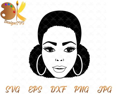 Afro Woman Svg Black Woman Svg Afro Puffs Svg Black Lady Etsy Canada