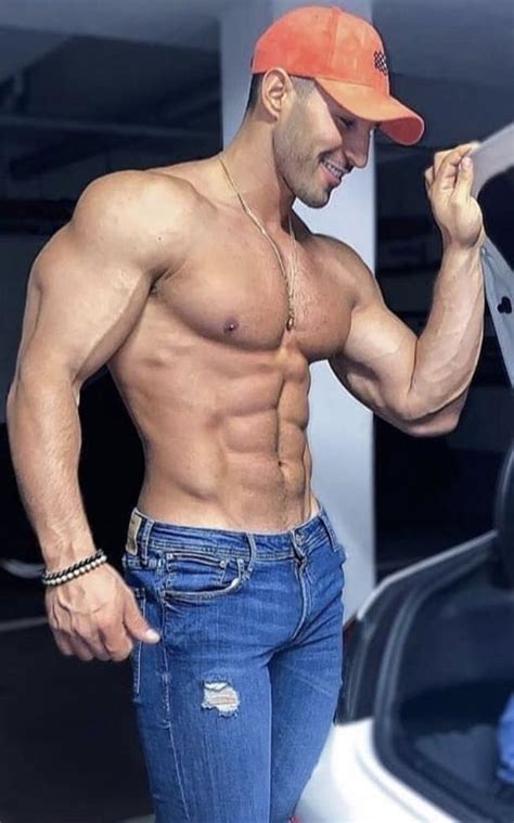 pin on hunks in jeans