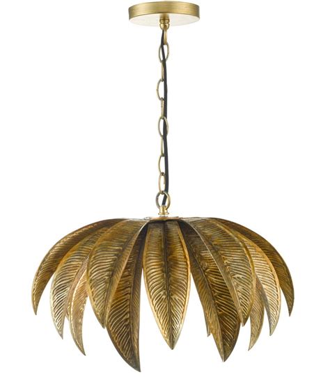 *please note that light bulbs are typically neither sold separately, nor. Dar Cara Single Bulb Palm Leaf Pendant Ceiling Light ...
