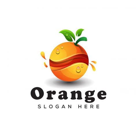 Premium Vector Fresh Fruit Orange Logo Juice Orange Logo Design