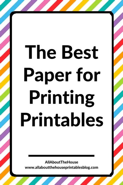 Best Paper For Printing Printables