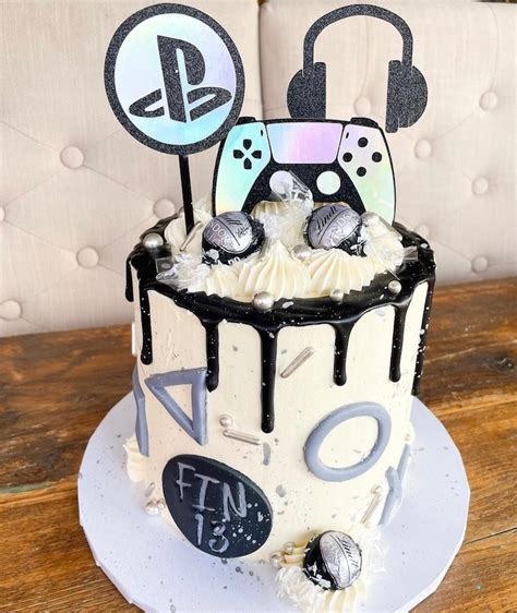 Gaming Ps5 Themed Cake Topper Set Controller Headset Logo Etsy Ireland