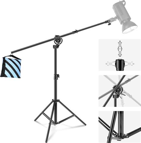 Neewer 2 In 1 Photography Light Stand Aluminum Alloy 9