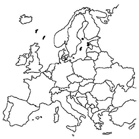 Landen van Europa kinder kleurplaten Europa Aardrijkskunde Plakboeken ideeën