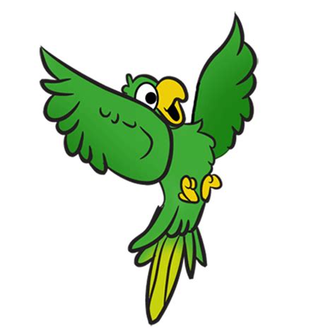 Flying Parrot Animated  Clip Art Library