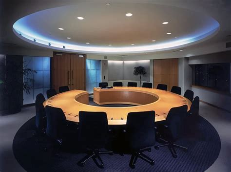 The distinctive slanted design features a roomy, comfortable seat that offers a. Custom Round Boardroom Table - Ambience Doré