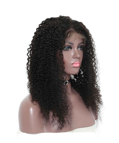 Lace Front Human Hair Wigs Kinky Curly 150 Density With Baby Hair