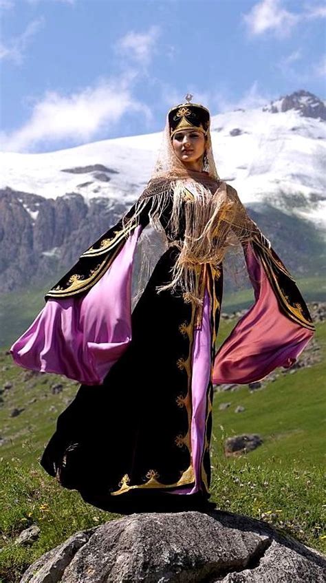 Circassian Caucasus Mountains Costumes Around The World Folk Fashion