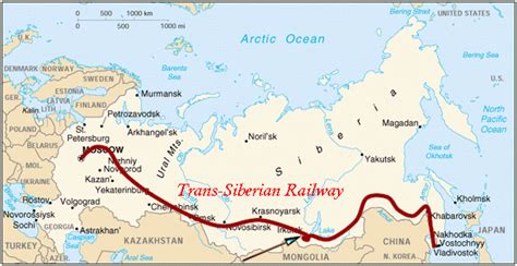 26 Trans Siberian Railroad Map Map Online Source