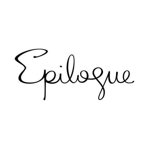 Epilogue - Finamore Design