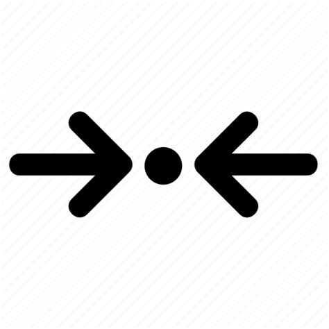 Arrows Dot Left Meeting Point Right Icon Download On Iconfinder